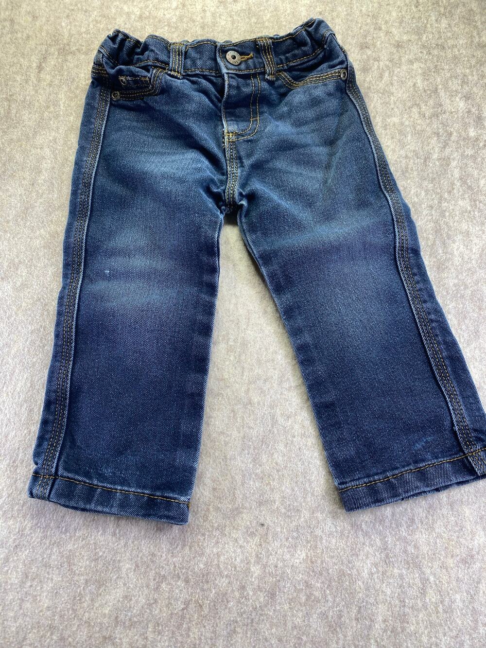 Wrangler Blue Denim Adjustable Waist Jeans Size 12 months